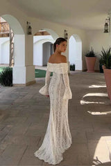 Women's Lace Off-Shoulder Maxi Summer Dress