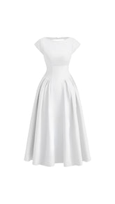 Arlene Classic Navy Midi Dress