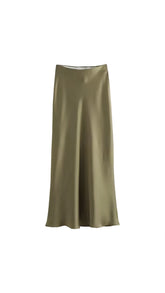 Abby Satin Maxi Skirt