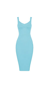 Bianca Blue Bandage Midi Dress