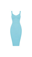 Bianca Blue Bandage Midi Dress