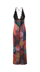 Celine Floral & Leopard Maxi Dress