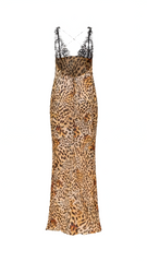 Celine Floral & Leopard Maxi Dress