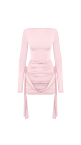 Cameron Pink Black Mini Dress