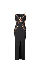 Dolce Black Gold Maxi Dress