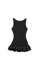 Aaliyah Black Red White Mini Dress