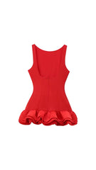 Aaliyah Black Red White Mini Dress