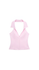 Gabby Soft Pink Crop Top and Mini Skirt Set