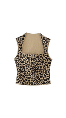 Leah Cheetah-Print Two-Piece Set