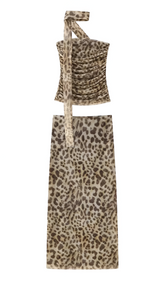 Everly Cheetah Print Two-Piece Set