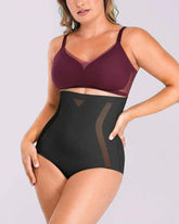 Curve Codeâ„?High-Waisted Brief - Black Smoothing Shapewear