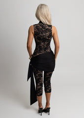 Illicit Affairs Lace Jumpsuit - Black