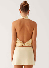 Movie Star Mini Skirt - Yellow