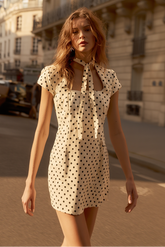 Grace Polka Charm Mini Dress