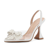 Design White Pearl Bowknot Women Pumps