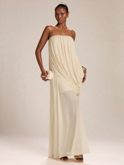 Maribel Draped Maxi Dress