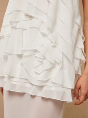 Perrie Halter Ruffle Maxi Dress