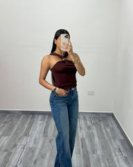 Mocha Halter Top