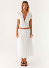 Sweet Lullaby Mini Dress - White Lace