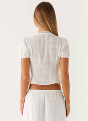 Sweet Lullaby Mini Dress - White Lace