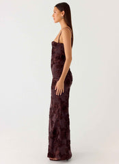 That Girl Maxi Dress - Cool Chocolate Floral