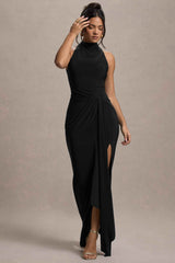 Khari Maxi Dress - Black Twist Detail