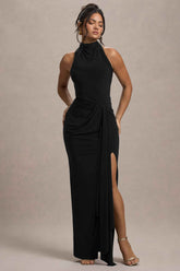Khari Maxi Dress - Black Twist Detail