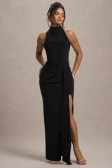 Khari Maxi Dress - Black Twist Detail