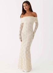 Yours Always Maxi Dress - Ivory Lace