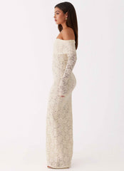 Yours Always Maxi Dress - Ivory Lace
