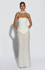 Allaire Ivory Maxi Skirt