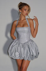 Araminta Silver Mini Dress