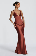Rust Atlanta Maxi Skirt