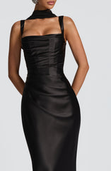 Calanthe Black Maxi Dress