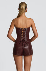 Elvina Burgundy Corset