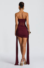 Fiorella Cherry Lacquer Mini Dress
