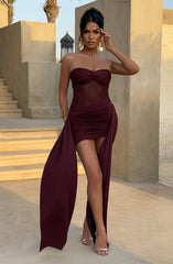 Fiorella Cherry Lacquer Mini Dress