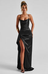 Helen Black Maxi Dress