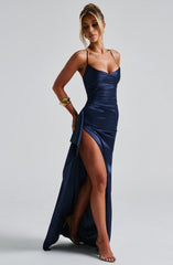Helen Navy Maxi Dress