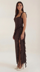 Susan Ruffled Maxi Dress