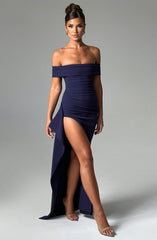Joyce Navy Maxi Dress