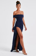 Joyce Navy Maxi Dress
