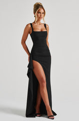 Black Katana Maxi Dress