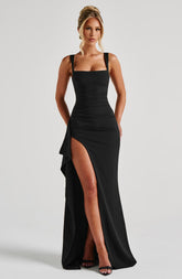 Black Katana Maxi Dress