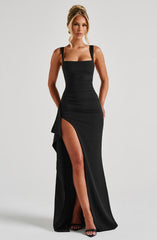 Black Katana Maxi Dress