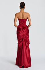 Deep Red Kensington Maxi Dress