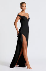 Khalesia Black Maxi Dress