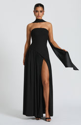 Maliyah Black Maxi Dress