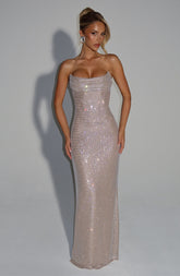 Mirabella Nude Maxi Dress