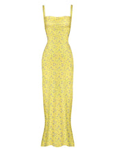 SLEEVELESS FLORAL MAXI SUMMER PARTY DRESS